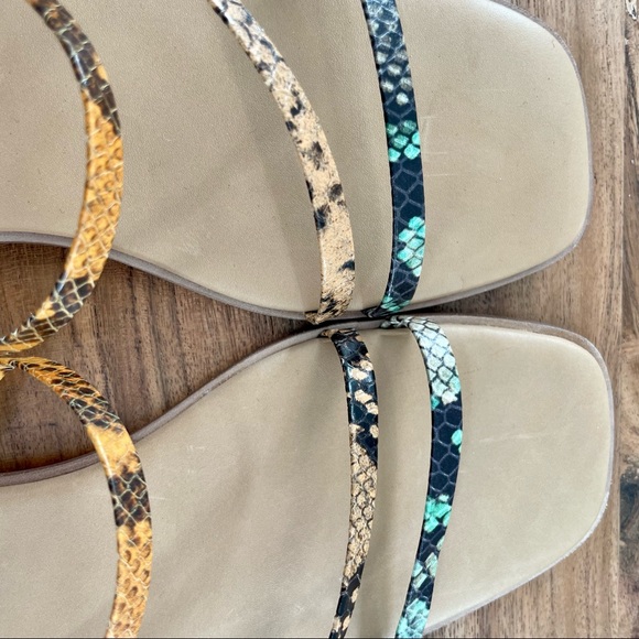 Madewell Lyra Slide Sandal in Snake Embossed Leather size 8.5 - Picture 7 of 10